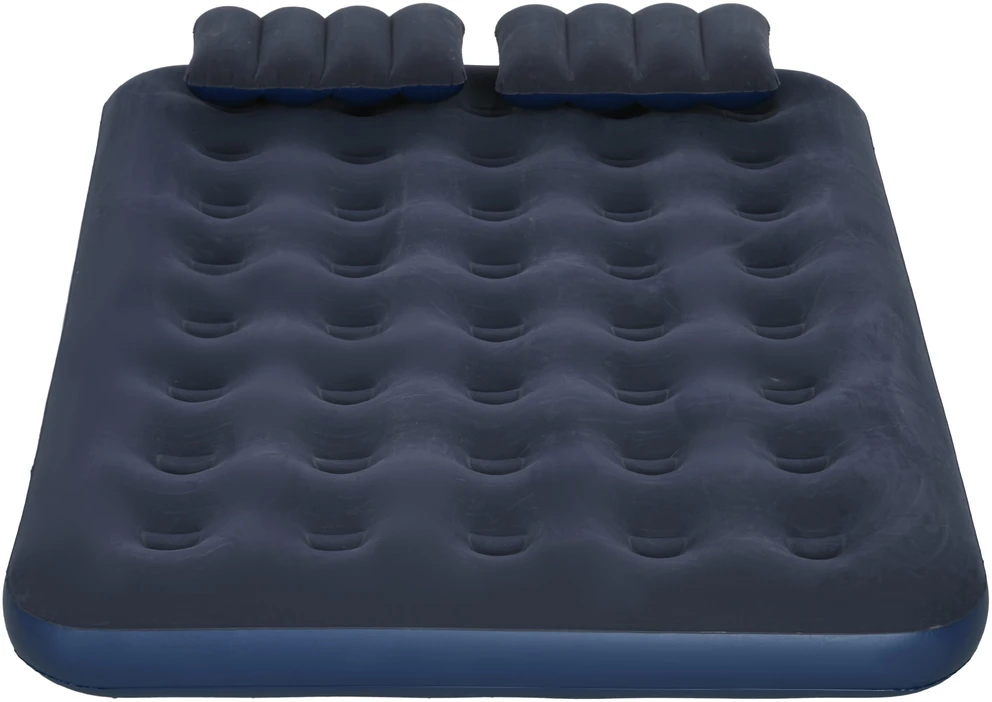 Sofa Aosom Pripučiamas čiužinys 2 asmenims, su rankine pompa, mėlynas, 203 x 152 x 22 cm