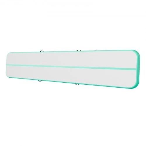 VEVOR Pripučiamas gimnastikos kilimėlis su elektriniu siurbliu, 500 x 100 x 20 cm, mėtų žalios spalvos