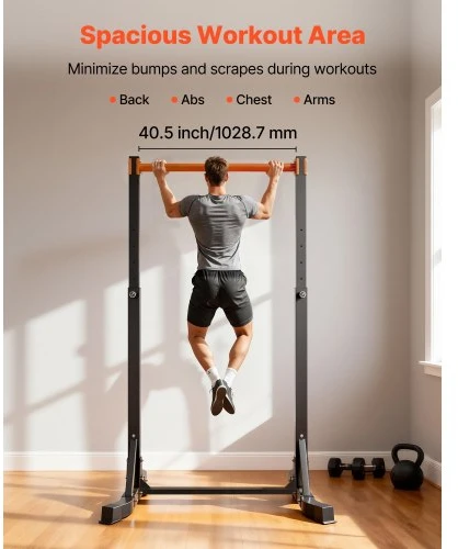VEVOR Prisitraukimų stovas SJ6010F, plieno, iki 150 kg, 103 x 120 x 218 cm