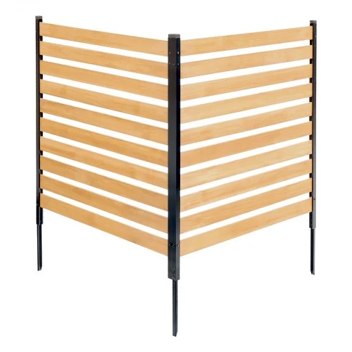 VEVOR Privatumo tvora, 2 skydų, mediena ir aliuminis, 98 x 110 x 109 cm