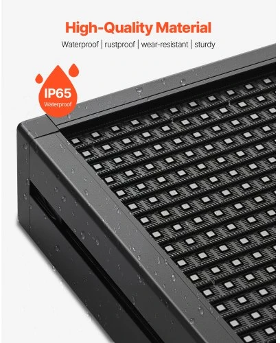 Koduva Programuojama LED iškaba VEVOR P10, lankstus skaitmeninis slenkantis ekranas, pilnų spalvų, 131 x 19 cm