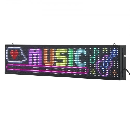Koduva Programuojama slenkanti LED iškaba VEVOR P10, pilnų spalvų, 99 x 19 cm