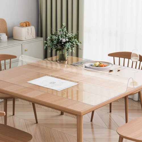 VEVOR PVC stalo apsauga, 1219 x 1219 mm, 1,5 mm, skaidri