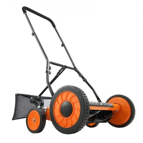 Koduva Rankinė cilindrinė vejapjovė VEVOR, 45 cm, 5 peiliai, su žolės surinkimo krepšiu