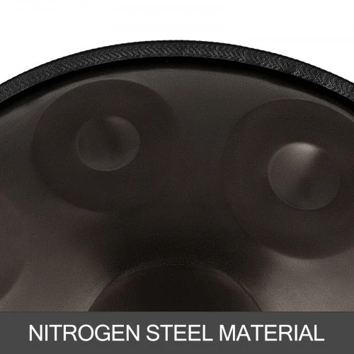 VEVOR Rankinis būgnas handpan, rudas, D minor, 9 natų, Ø 56 cm, su minkštu krepšiu ir metaliniu stovu
