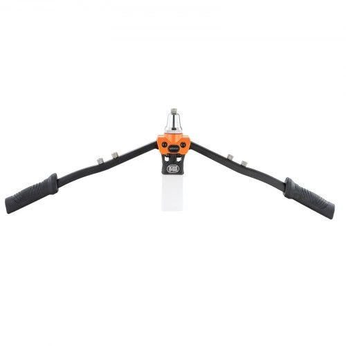 VEVOR Rankinis kniediklis DY-8306 su 230 aklųjų kniedžių, oranžinis / juodas, 40 x 16 x 5 cm
