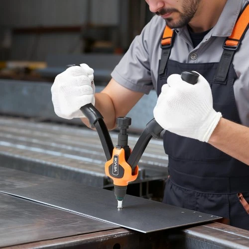 VEVOR Rankinis kniedveržlių įrankio rinkinys DY-8805, 340 mm, oranžinė / juoda, 77 dalių