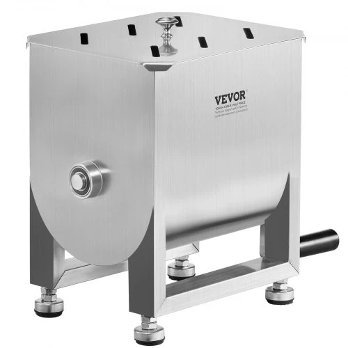 VEVOR Rankinis mėsos maišytuvas BX-10B, nerūdijantis plienas, 15 l, 46 x 23 x 41 cm