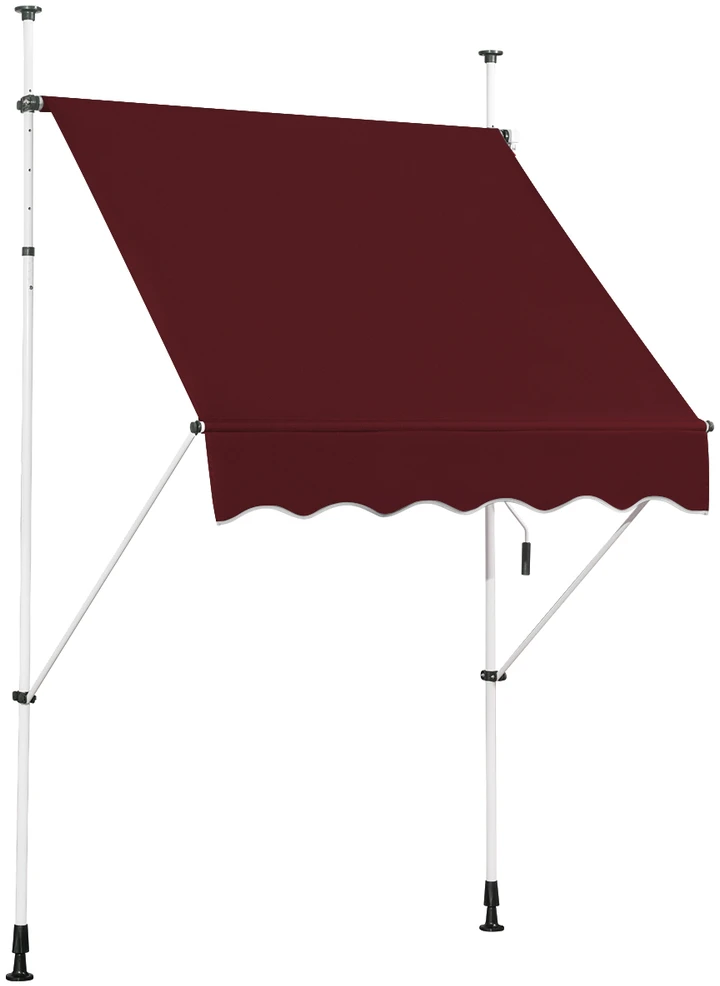 Promotion Rankinis reguliuojamas markizė 150x125 cm raudona