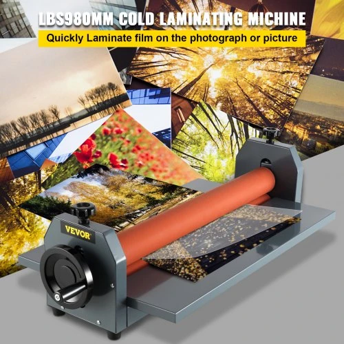 VEVOR Rankinis šaltojo laminavimo aparatas LBS1000, 98 cm, geležinis rėmas