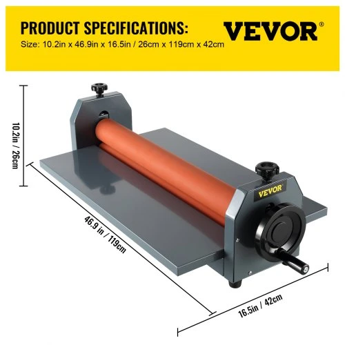 VEVOR Rankinis šaltojo laminavimo aparatas LBS1000, 98 cm, geležinis rėmas
