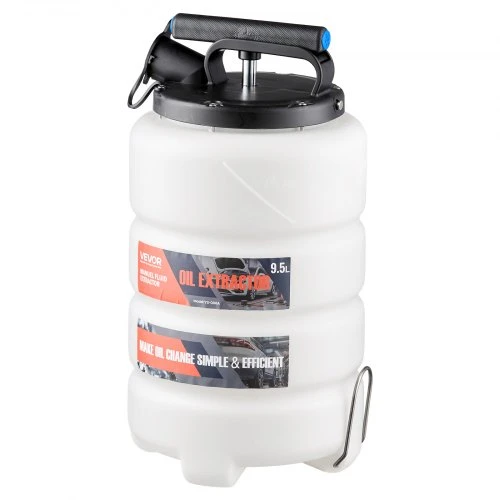 VEVOR Rankinis skysčių ištraukėjas, 9,5 l, HDPE, su 150 cm žarna ir 3 x 120 cm prailginimo vamzdeliais