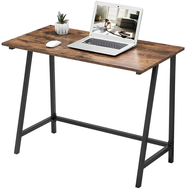 Koduva Rašomasis stalas 100 x 50 x 75 cm, medžio drožlių plokštė ir plienas, vintažinė ruda-juoda