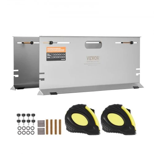VEVOR Ratų suvedimo matavimo plokštės WBS-010, 2 vnt., nerūdijantis plienas, 58 x 3,5 x 21 cm