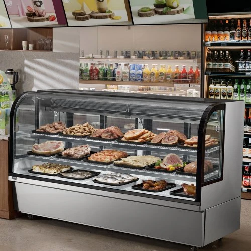 VEVOR Refrigeruojama vitrininė spinta GN-2000R2, 901 l, 4 lygių, 200 x 82 x 120 cm