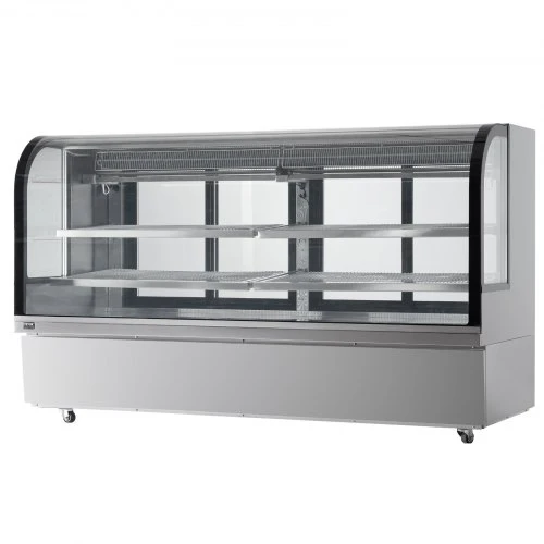 VEVOR Refrigeruojama vitrininė spinta GN-2000R2, 901 l, 4 lygių, 200 x 82 x 120 cm