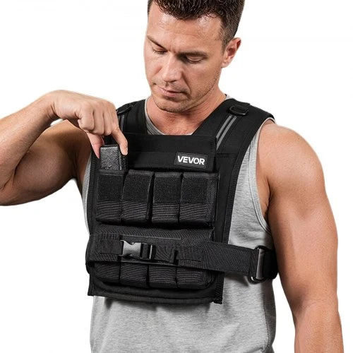VEVOR Reguliuojama svorio liemenė JS-VEST007, juoda, 0,63-16 kg