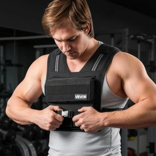 VEVOR Reguliuojama svorio liemenė JS-VEST007, juoda, 0,63-16 kg