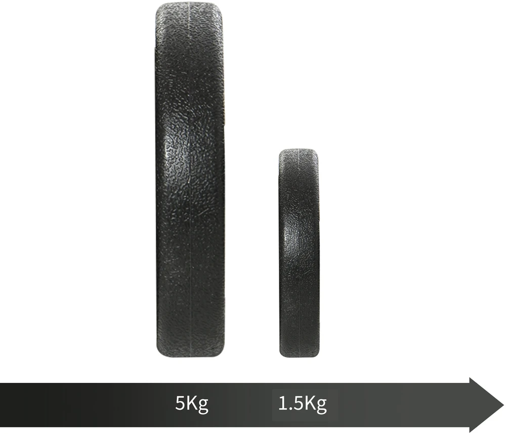Aosom Reguliuojamas hantelių rinkinys, juodas, 50 kg