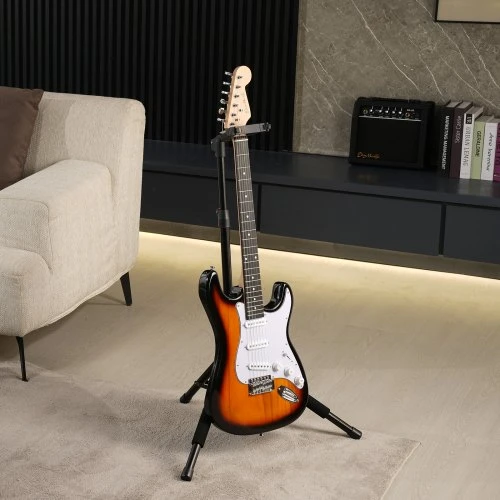 VEVOR Reguliuojamo aukščio gitaros stovas, sulankstomas, 90-120 cm
