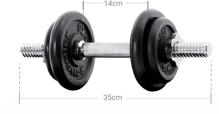 Koduva Reguliuojamų hantelių rinkinys, 30 kg, 2 x 15 kg, juodas, su jungiamuoju plieniniu vamzdžiu