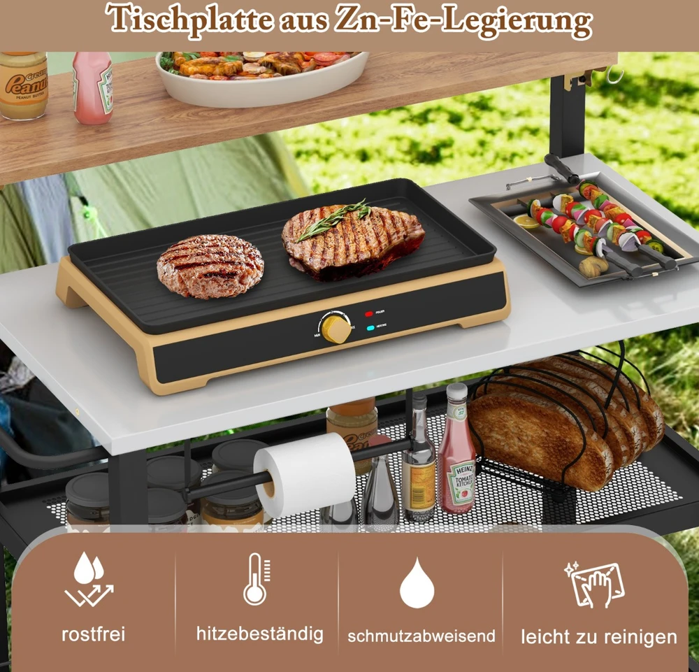 Promotion Riedantis Baro Vežimėlis su Sulankstomu Stalu