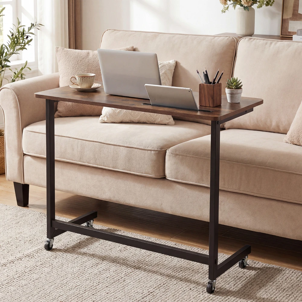 Sofa Promotion Riedantis nešiojamo kompiuterių stalas su planšetės skyriumi