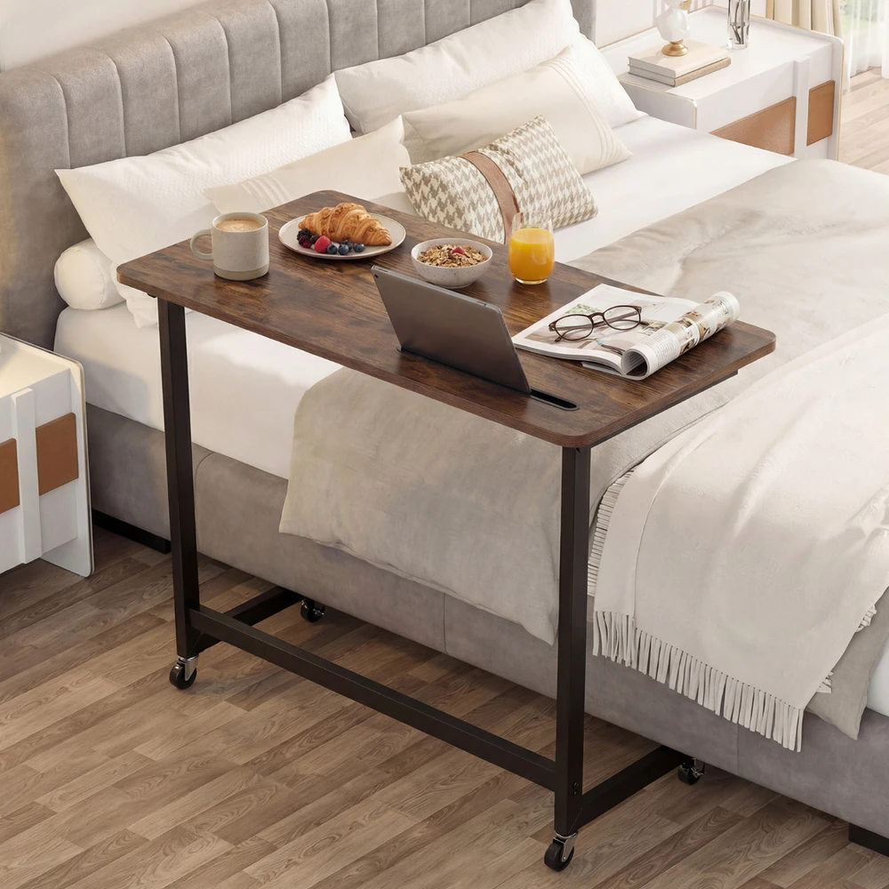 Sofa Promotion Riedantis nešiojamo kompiuterių stalas su planšetės skyriumi
