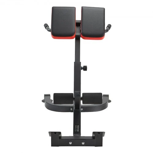 VEVOR Romėniška hiperextension treniruočių kėdė SJ1015, juoda / raudona, 136 kg