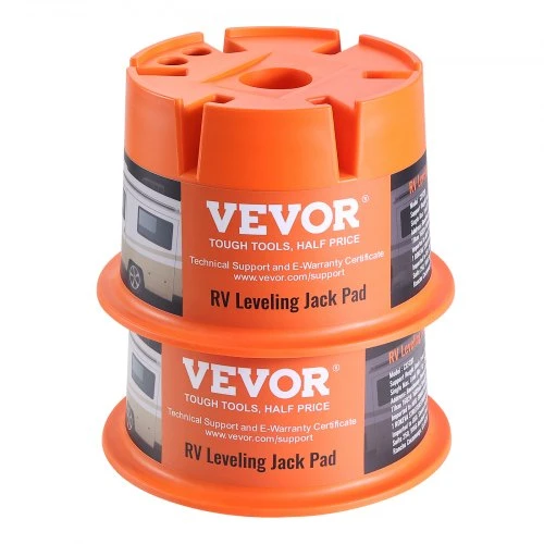 VEVOR RV atraminės kojelės pagrindas CXFC01, polipropilenas, iki 907 kg, 2 vnt., 32 x 32 x 20 cm