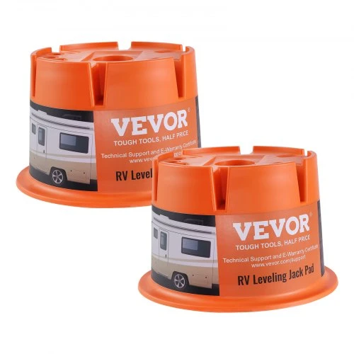 VEVOR RV atraminės kojelės pagrindas CXFC01, polipropilenas, iki 907 kg, 2 vnt., 32 x 32 x 20 cm