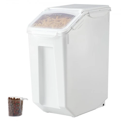 VEVOR Ryžių laikymo talpa, 20 l, PP, su ratukais