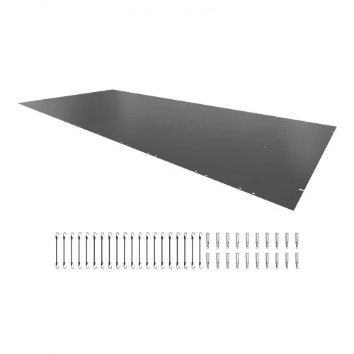 Koduva Saugus baseino uždangalas VEVOR, PVC, 4 x 8 m, anglies spalvos