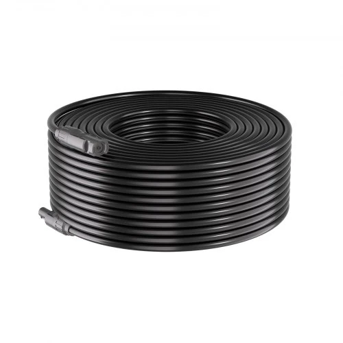 Koduva Saulės modulių ilginimo kabelis VEVOR, 19,9 m + 19,9 m, 10 AWG (6 mm²), juodas / raudonas
