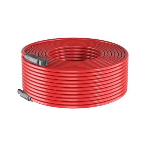 Koduva Saulės modulių ilginimo kabelis VEVOR, 19,9 m + 19,9 m, 10 AWG (6 mm²), juodas / raudonas