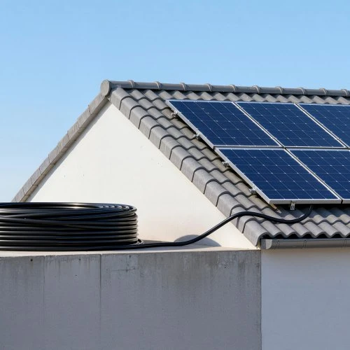 Koduva Saulės modulių ilginimo kabelis VEVOR, 19,9 m + 19,9 m, 10 AWG (6 mm²), juodas / raudonas