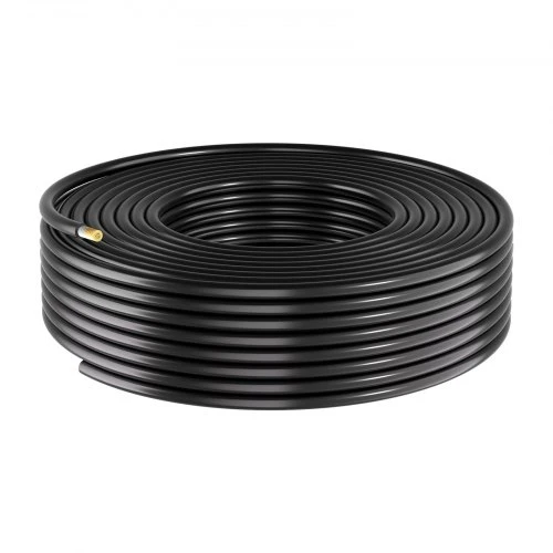VEVOR Saulės panelių ilginamasis kabelis, 15,2 m, juodas + raudonas, 10 AWG (6 mm²)