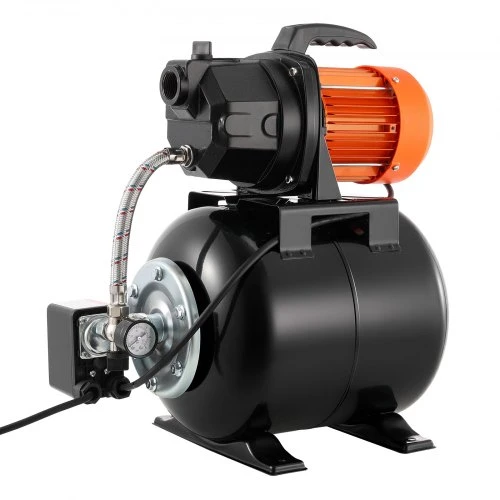 VEVOR Seklaus šulinio siurblys su baku FSGP1200CFe-1, 735 W, 19 l, 3750 l/val.