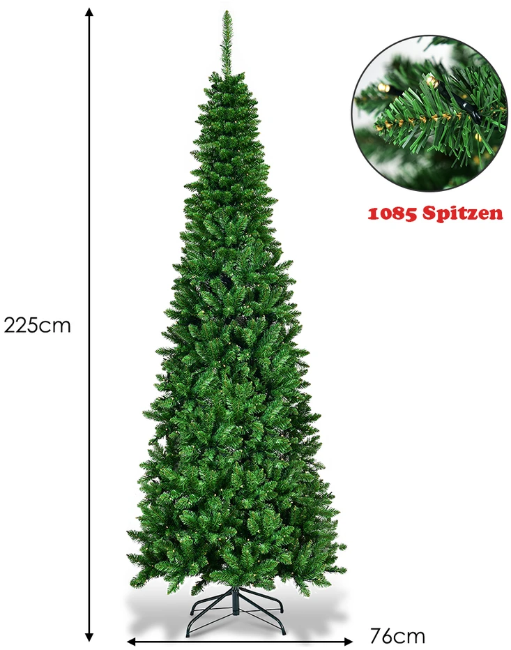Promotion Siaura dirbtinė eglutė su LED 225cm