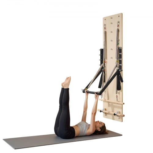 VEVOR Sieninis Pilates reformeris B44-F, klevo mediena, 183 x 56 x 62 cm