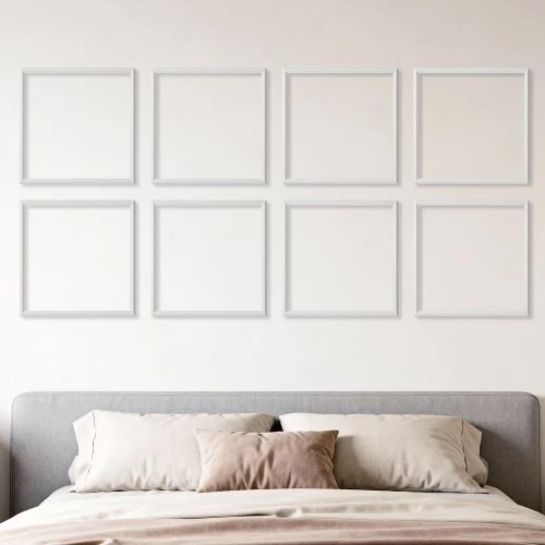 Koduva Sienų apdailos juostų rinkinys VEVOR, 12 vnt., 51 x 51 cm, baltas, polistirenas