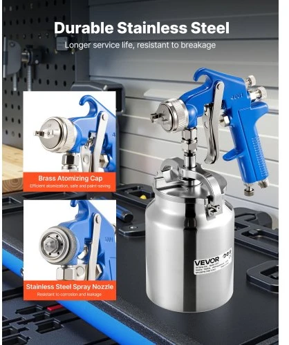 Koduva Sifoninis dažymo pistoletas VEVOR 4001, 1000 ml, 1,8 mm
