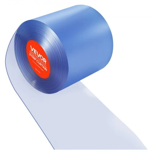 VEVOR Skaidri PVC juostinė užuolaida MS-0008, 30,8 m x 30,5 cm, 3 mm