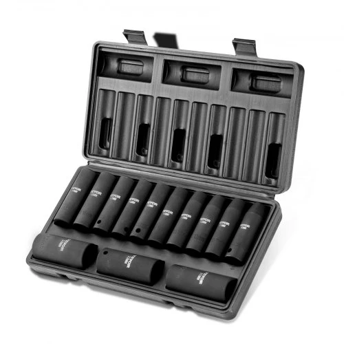Koduva Smūginių galvučių rinkinys VEVOR SS217813A, 12,7 mm pavara, 13 dalių, 10-24 mm, CR-V legiruotas plienas
