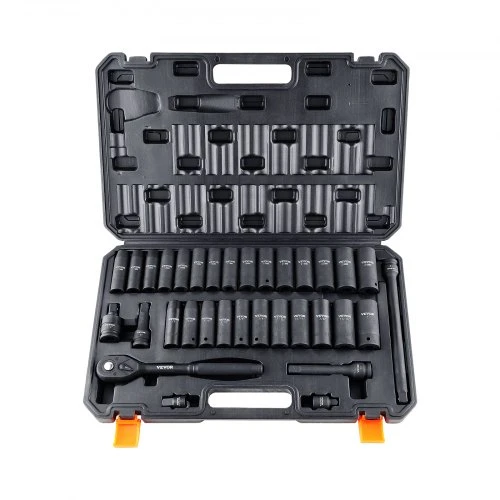 VEVOR Smūginių galvučių rinkinys 1/2, 33 dalių, 10-24 mm