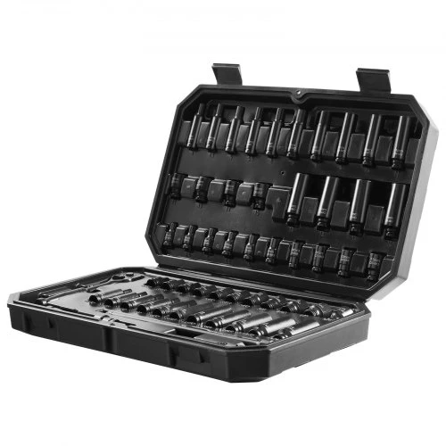 VEVOR Smūginių galvučių rinkinys XL3067, 6,35 mm pavaros, 55 dalių, CR-V legiruotas plienas