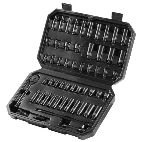 VEVOR Smūginių galvučių rinkinys XL3067, 6,35 mm pavaros, 55 dalių, CR-V legiruotas plienas