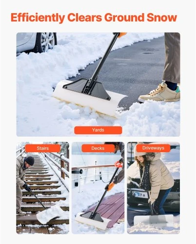 VEVOR Sniego stumtuvas, HDPE plastikas, 61 cm