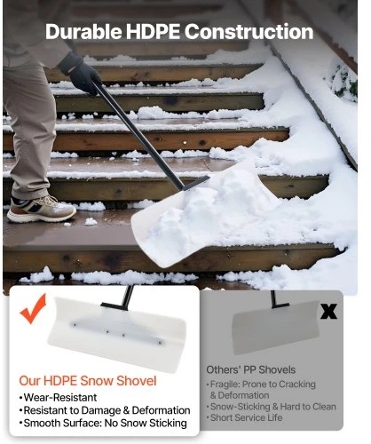 VEVOR Sniego stumtuvas, HDPE plastikas, 61 cm
