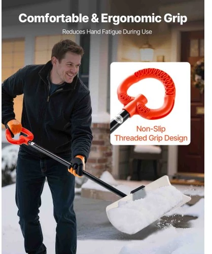 VEVOR Sniego stumtuvas, HDPE plastikas, 61 cm